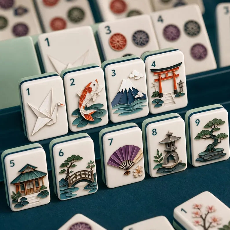 Kirigami Garden Classic American Mahjong Set – view 3