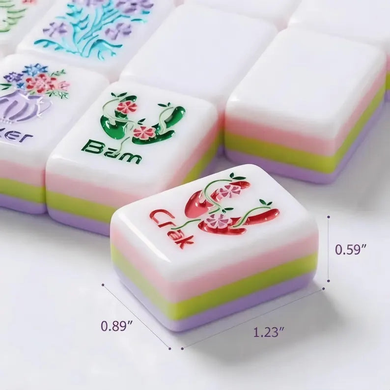 4-Layer Carved & Painted American Mahjong Set – 160 Tiles – view 2