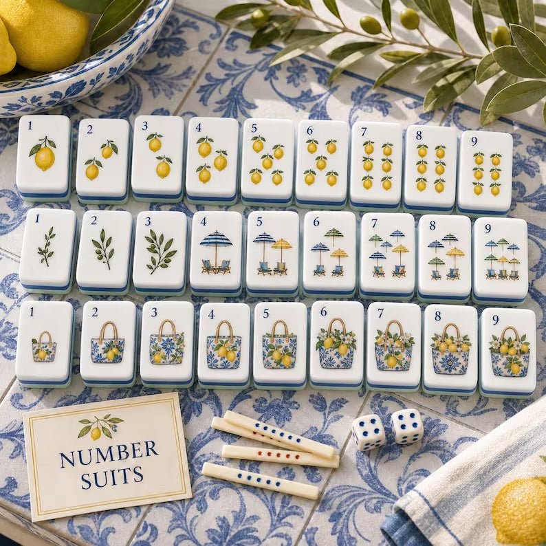 Amalfi Lemon Resort American Mahjong Set – view 5