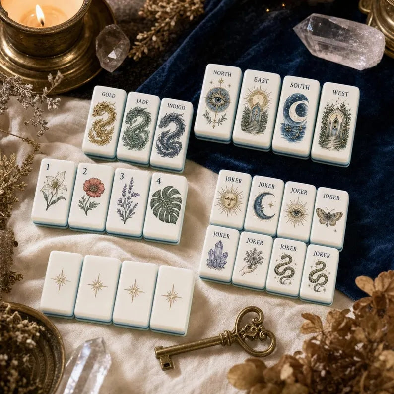 Celestial Garden Tarot American Mahjong Set – view 2