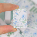Blue Floral American Mahjong Set