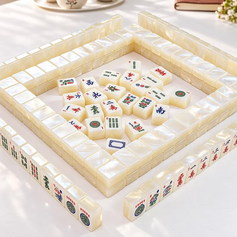 Large Pearl Acrylic American Mahjong Set – view 6