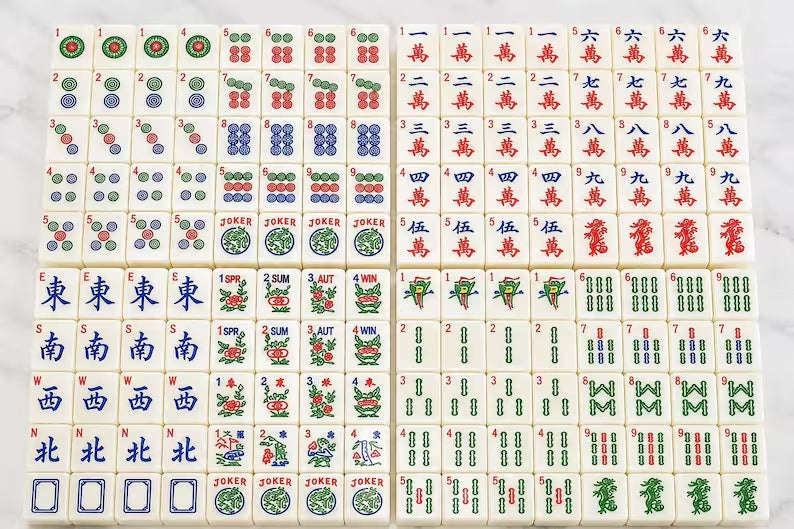 Large Pearl Acrylic American Mahjong Set