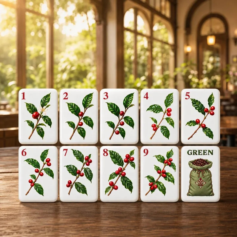 Coffee-Themed American Mahjong Set – view 3