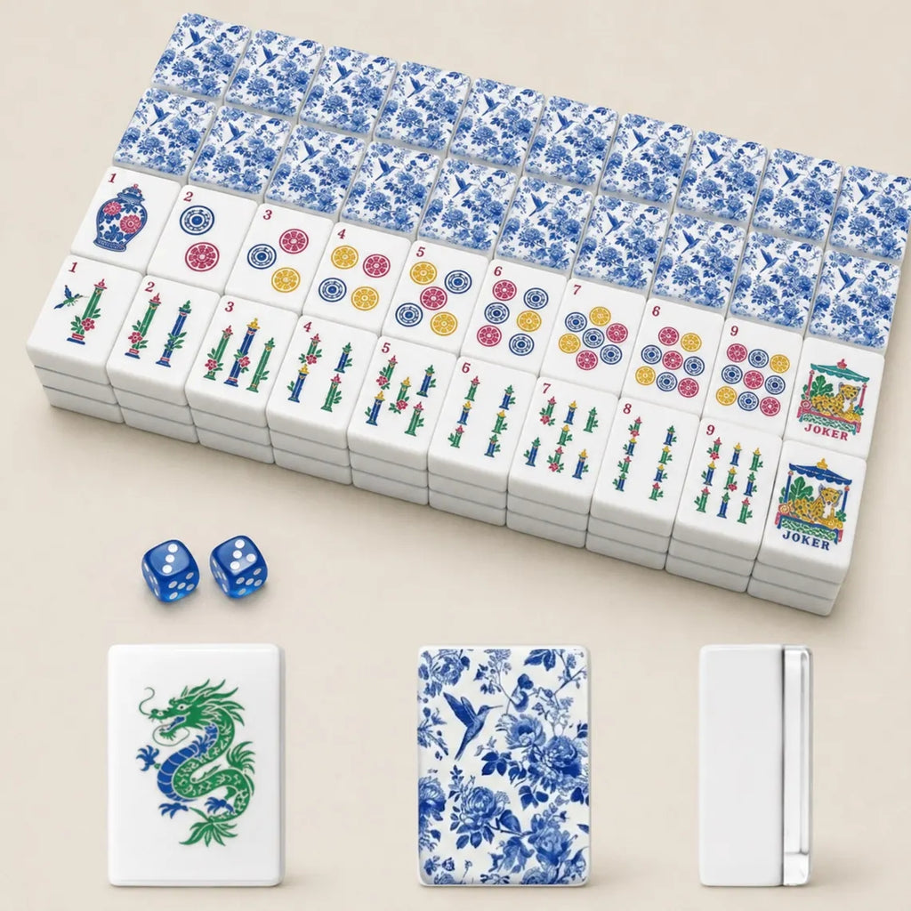 Blue & White American Mahjong Set – 160 Tiles – view 3