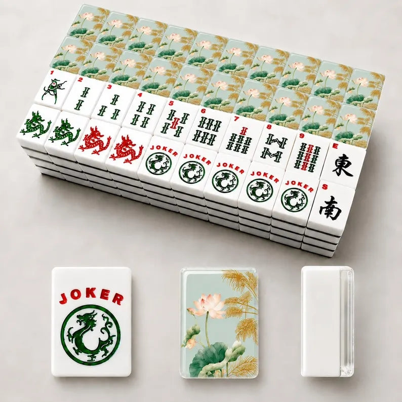 White Lotus American Mahjong Set – 166 Tiles
