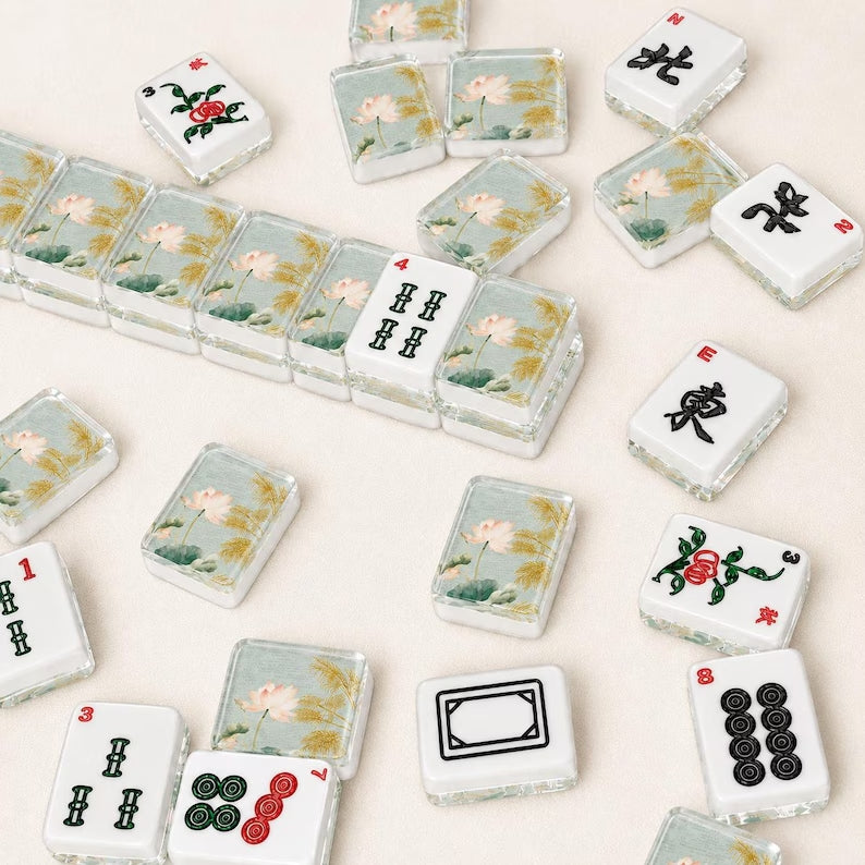 White Lotus American Mahjong Set – 166 Tiles – view 3