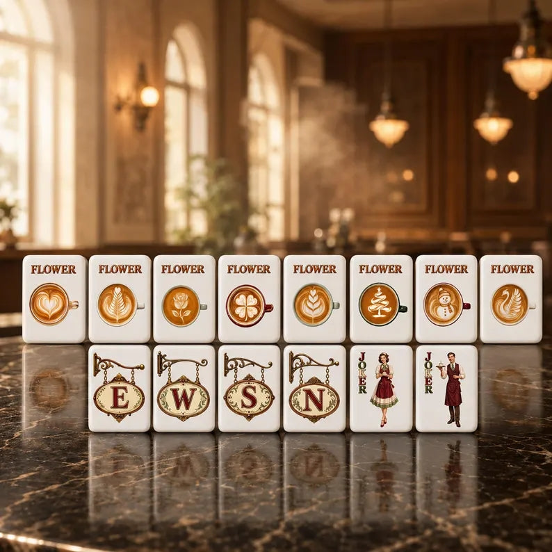 Coffee-Themed American Mahjong Set – view 4