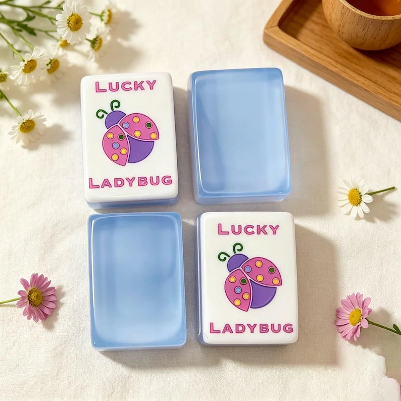 Light Blue Acrylic American Mahjong Set – view 2