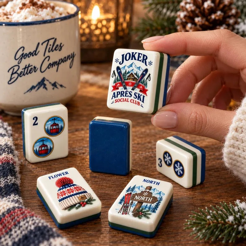 Après Ski American Mahjong Tiles