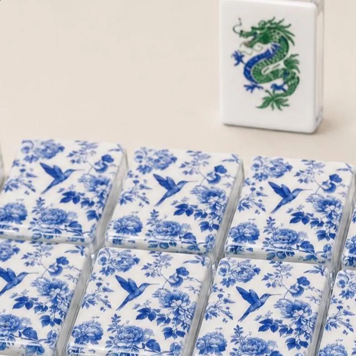 Blue & White American Mahjong Set – 160 Tiles – view 4