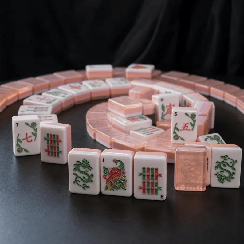 Orange Pearlescent American Mahjong Set – view 2