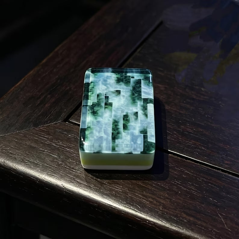 Green Bamboo Pattern American Mahjong Set – view 6