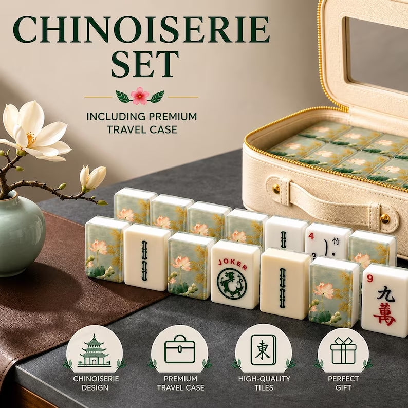 White Lotus American Mahjong Set – 166 Tiles – view 4