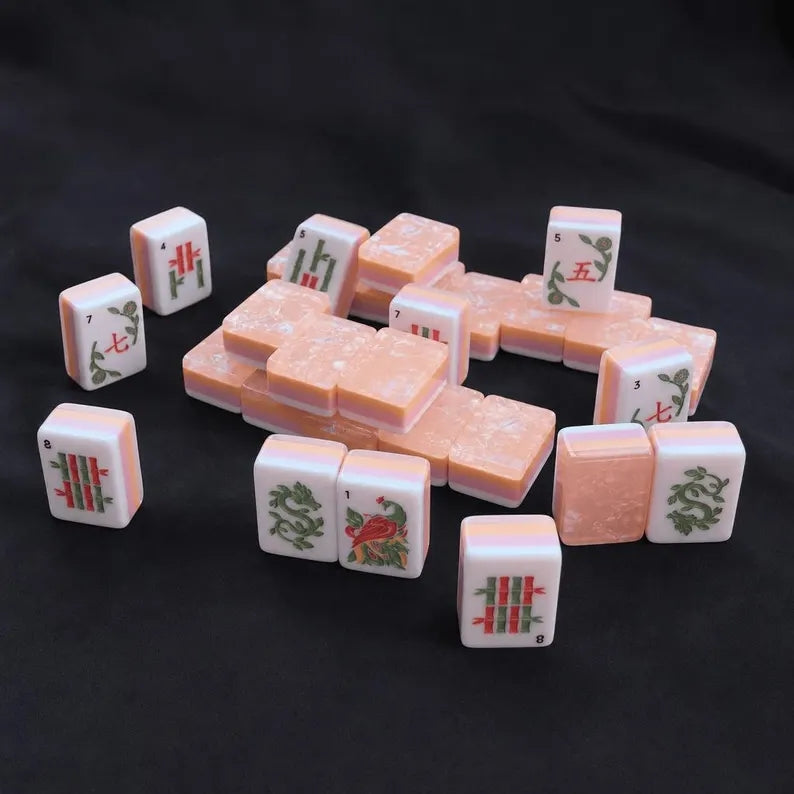 Orange Pearlescent American Mahjong Set – view 3