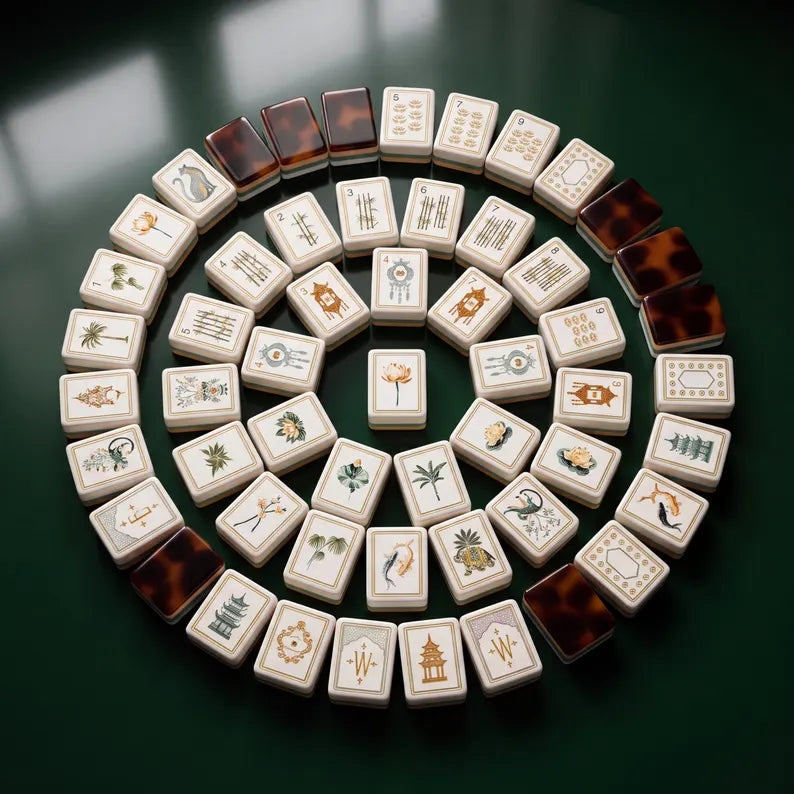 Botanical American Mahjong Tiles Set – view 2