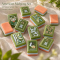 Garden Edition Green Botanical American Mahjong Set – 160 Tiles