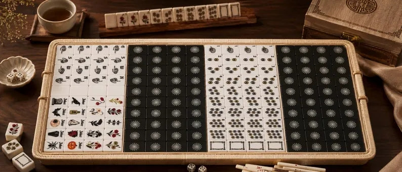 Halloween Edition Black & White American Mahjong Set – view 7