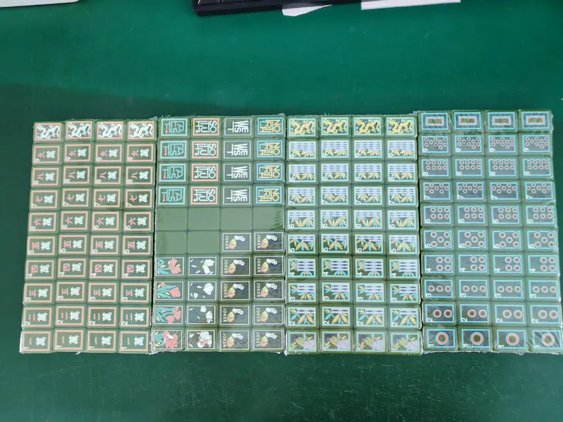Garden Edition Green Botanical American Mahjong Set – 160 Tiles – view 7