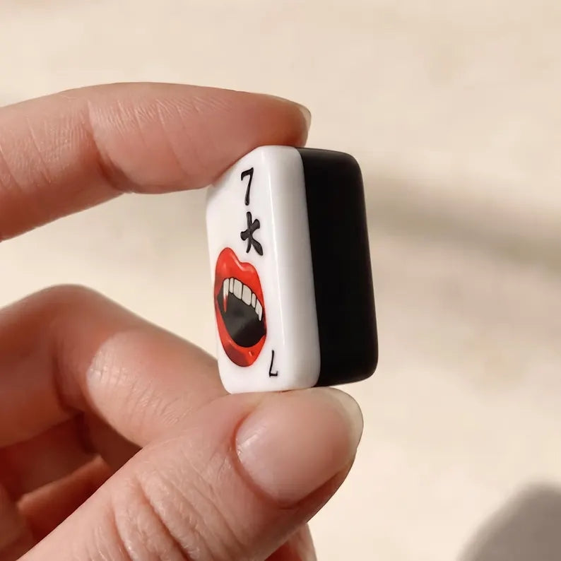 Halloween Edition Black & White American Mahjong Set – view 3