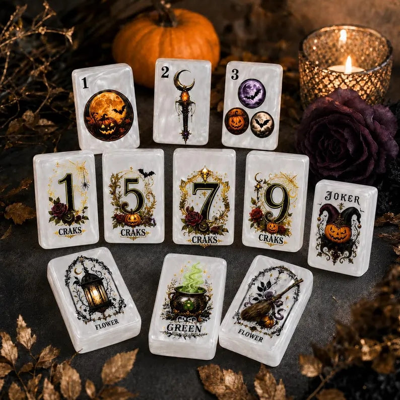 Gothic Halloween Witchy American Mahjong Set