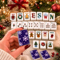 Festive Purple Snowflake Christmas Mahjong Set – 160 Tiles