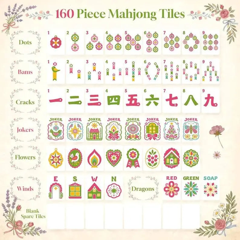 Leopard Print American Mahjong Set – 160 Tiles – view 2