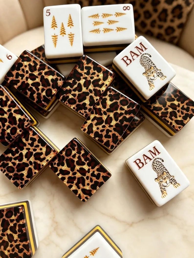 Luxury Leopard American Mahjong Set – view 9