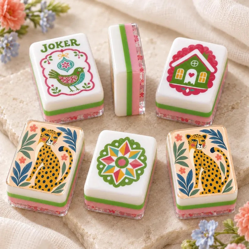 Leopard Print American Mahjong Set – 160 Tiles – view 6