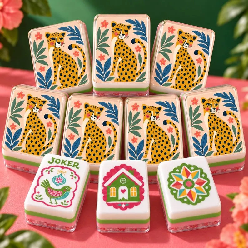 Leopard Print American Mahjong Set – 160 Tiles – view 7