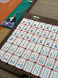 Soft Pink & Light Green Resin American Mahjong Tiles – Tiles Only