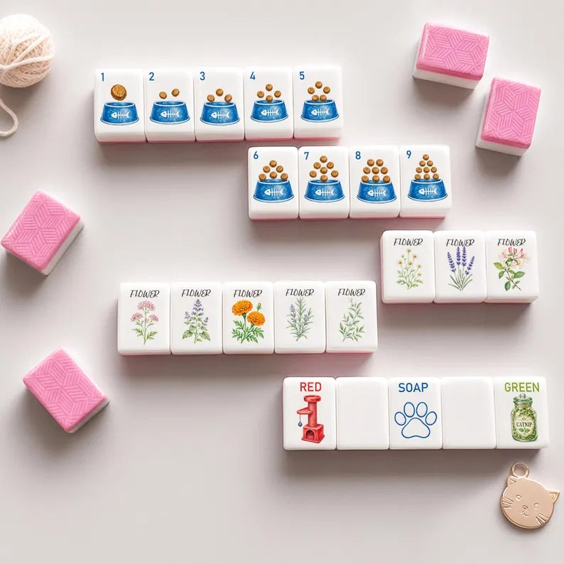 Pet Cat American Mahjong Set – 154 Tiles – view 2