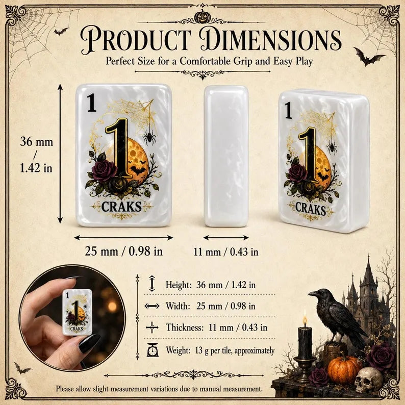 Gothic Halloween Witchy American Mahjong Set – view 8