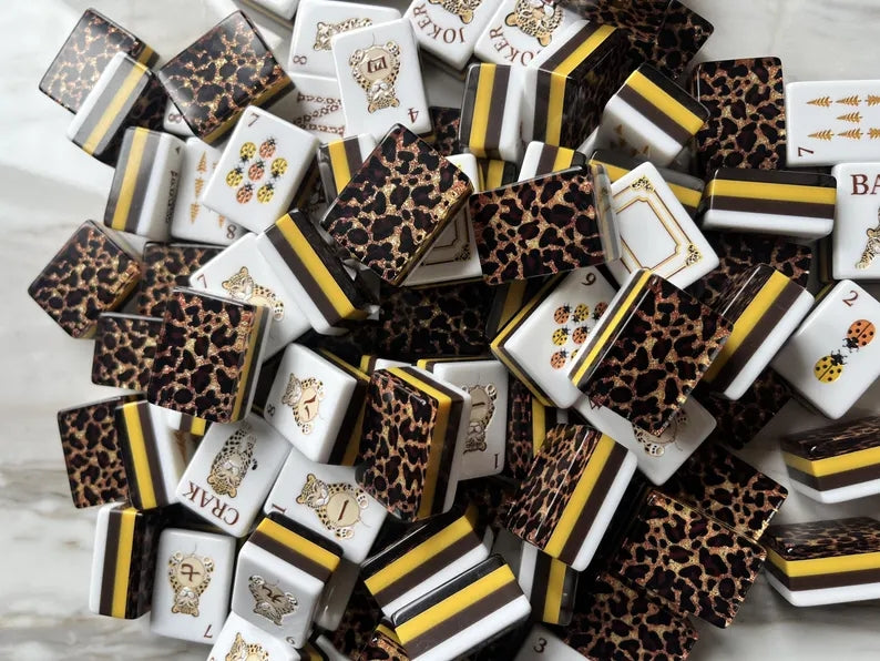Luxury Leopard American Mahjong Set – view 5