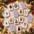 Lavender Pearl Purple Christmas Mahjong Set – 160 Tiles
