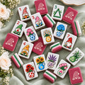 Garden Gnome Floral American Mahjong Set – 160 Tiles